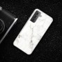 Samsung Galaxy S21 Plus valkoinen marmori suojakuori.
