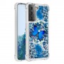 Samsung Galaxy S21 Plus läpinäkyvä perhonent suojakuori.