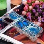Samsung Galaxy S21 Plus glitter hile sininen perhonen suojakuori