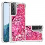 Samsung Galaxy S21 Plus glitter hile pinkki puu suojakuori