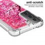 Samsung Galaxy S21 Plus glitter hile pinkki puu suojakuori