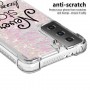 Samsung Galaxy S21 Plus glitter hile never stop dreaming suojakuori