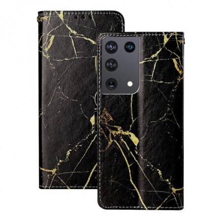 Samsung Galaxy S21 Ultra musta marmori suojakotelo