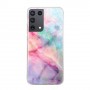 Samsung Galaxy S21 Ultra värikäs tie-dye marmori suojakuori.