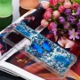 Samsung Galaxy S21 Ultra glitter hile sininen perhonen suojakuori