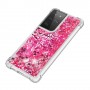 Samsung Galaxy S21 Ultra läpinäkyvä perhonent suojakuori.