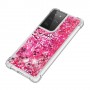 Samsung Galaxy S21 Ultra glitter hile pinkki puu suojakuori