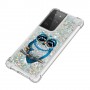 Samsung Galaxy S21 Ultra läpinäkyvä pöllö suojakuori.
