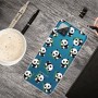Samsung Galaxy A12 läpinäkyvä pandat suojakuori.