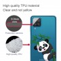 Samsung Galaxy A12 läpinäkyvä panda suojakuori.