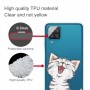 Samsung Galaxy A12 läpinäkyvä kissa suojakuori
