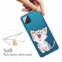 Samsung Galaxy A12 läpinäkyvä kissa suojakuori