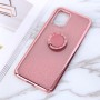 Xiaomi Mi 10 Lite 5G ruusukulta glitter sormuspidike suojakuori.