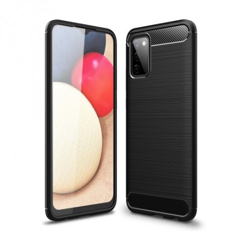 Samsung Galaxy A02s musta suojakuori.