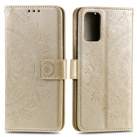 Samsung Galaxy A02s kullanvärinen mandala suojakotelo