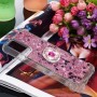 Samsung Galaxy A02s glitter hile pinkki sormuspidike suojakuori.
