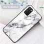 Samsung Galaxy A02s valkoinen marmori suojakuori.