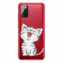 Samsung Galaxy A02s / A03s läpinäkyvä kissa suojakuori