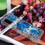 Samsung Galaxy A02s glitter hile sininen perhonen suojakuori
