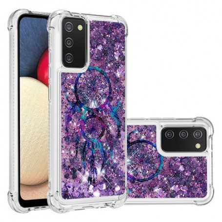 Samsung Galaxy A02s glitter hile unisieppari suojakuori