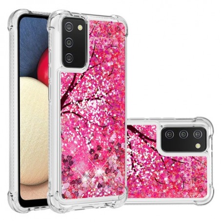 Samsung Galaxy A02s läpinäkyvä perhonent suojakuori.