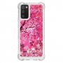 Samsung Galaxy A02s / A03s glitter hile pinkki puu suojakuori