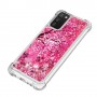 Samsung Galaxy A02s / A03s glitter hile pinkki puu suojakuori