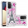 Samsung Galaxy A02s / A03s glitter hile Eiffel-torni suojakuori