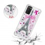 Samsung Galaxy A02s / A03s glitter hile Eiffel-torni suojakuori