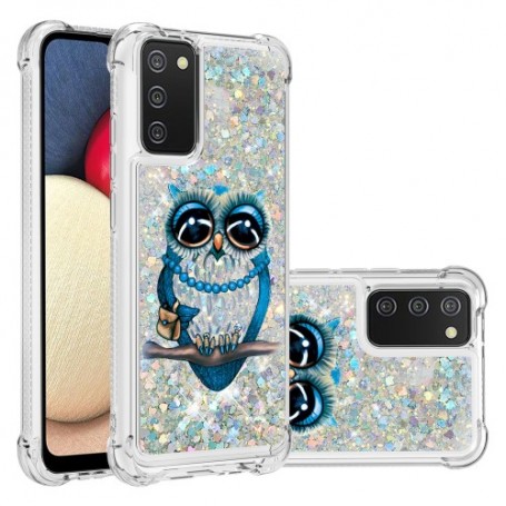 Samsung Galaxy A02s / A03s glitter hile pöllö suojakuori