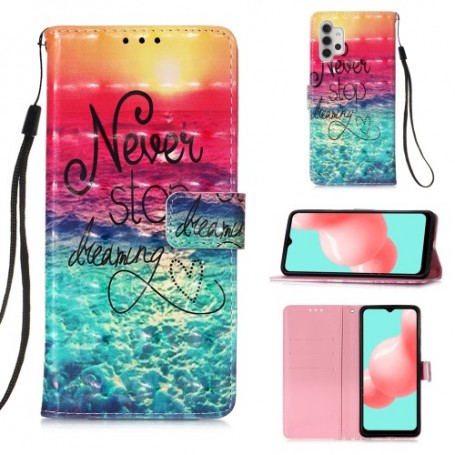 Samsung Galaxy A32 5G never stop dreaming suojakotelo