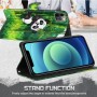 Samsung Galaxy A32 5G panda suojakotelo – lompakkomallinen avattava kannellinen suojakotelo