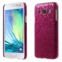 Galaxy A3 hot pink glitter suojakuori.