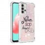 Samsung Galaxy A32 5G glitter hile never stop dreaming suojakuori