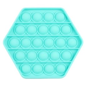 Turkoosi kuusikulmio Pop it fidget