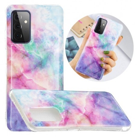 Samsung Galaxy A52 / A52 5G / A52s 5G värikäs tie-dye marmori suojakuori