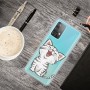 Samsung Galaxy A52 / A52 5G läpinäkyvä kissa suojakuori