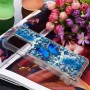 Samsung Galaxy A52 / A52 5G glitter hile sininen perhonen suojakuori