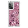 Samsung Galaxy A52 / A52 5G pinkki glitter hile suojakuori – huolella viimeistelty tuote lähikuvassa