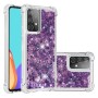 Samsung Galaxy A52 / A52 5G violetti glitter hile suojakuori – kaunis kuori esillä tuotekuvassa