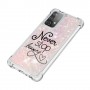 Samsung Galaxy A52 / A52 5G glitter hile never stop dreaming suojakuori – kevyt ja ohut suojakuori puhelimen takaosassa