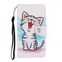 Samsung Galaxy A72 / A72 5G valkoinen kissa suojakotelo