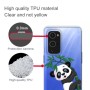 OnePlus 9 läpinäkyvä panda suojakuori.