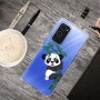 OnePlus 9 läpinäkyvä panda suojakuori.