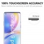OnePlus 9 Pro kirkas mustareunuksinen panssarilasi.