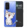 OnePlus 9 Pro läpinäkyvä kissa suojakuori.