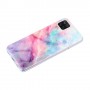 Samsung Galaxy A12 värikäs tie-dye marmori suojakuori.