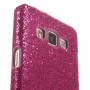 Galaxy A5 hot pink glitter suojakuori.