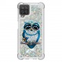 Samsung Galaxy A12 glitter hile pöllö suojakuori