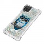 Samsung Galaxy A12 glitter hile pöllö suojakuori